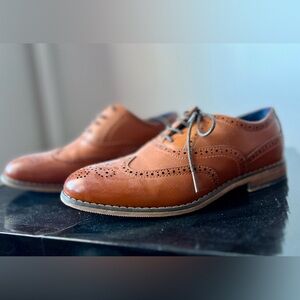 Elegant Tan Leather Kids Brogues